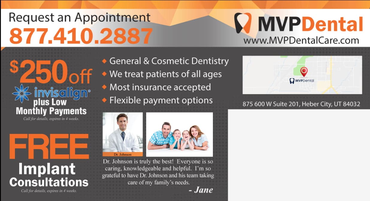 MVP Heating & Cooling ad emphasizing comfort and satisfaction with offers on HVAC services.