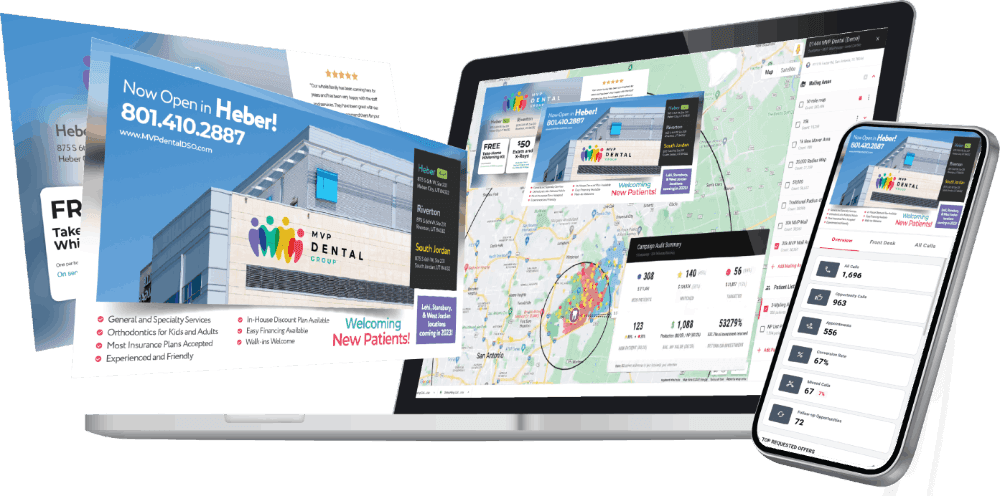 Promotional campaign for MVP Fitness Center illustrating offers and information across different devices