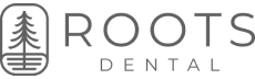 Logo of Roots Dental with modern typography