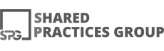 Logo of Shared Practices Group featuring minimalist typography
